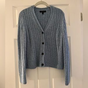 Banana Republic blue knit cardigan